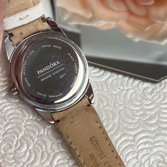 Pandora Imagine Grand Diamond Accented Bezel Stainless Steel Watch Swiss Made - Picture 14 of 16